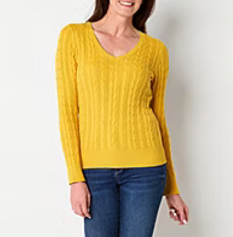 Vintage St John's Bay Cable Knit Sweater