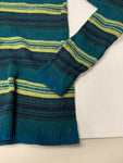 Vintage Wool Striped Turtleneck Sweater