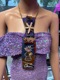 Upcycled Vintage Tie Necklace