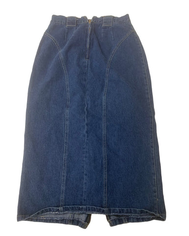 Vintage Denim Weathered Blues Skirt