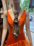 Upcycled Vintage Tie Necklace