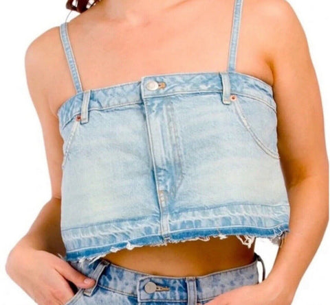 Zara Denim Crop Top