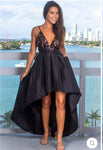 Sequin Embellished Hi-Lo Gown
