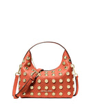 Michael Kors Hollis Peppled Leather Studded Bag. NWT-Preowned