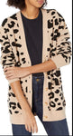 Daily Ritual Cheetah Patterned Cardigan Sweater