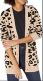 Daily Ritual Cheetah Patterned Cardigan Sweater