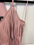 Faux Suede Mauve Blouse