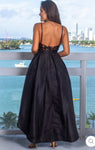 Sequin Embellished Hi-Lo Gown