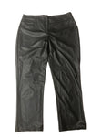 Faux Leather Plus Size Slacks