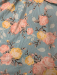 Floral Patterned Cut Out Dress