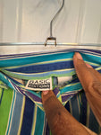 Vintage Striped Denim Shorts