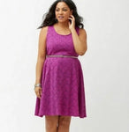 Purple Lace Eyelet Dress