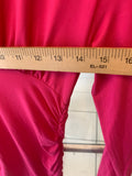 Hot Pink Ruched Bodycon Dress