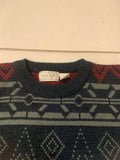 Vintage Multicolored Patterned Sweater