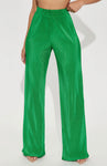 Green Ribbed Pollazo Pants