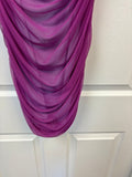 Purple Ruched Club Dress