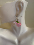 Pink Fruit Statement Earrings