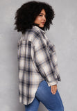 Plaid Plus Size Shacket