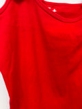 Rhinestone Embellished Red Tank