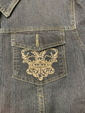 Vintage Bling Graphic Denim Jacket