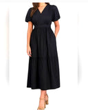 French Connection Puff Sleeve Dress