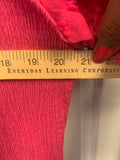 Hot Pink Puff Sleeve Blouse