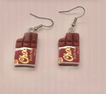 Chocolate Bar Statement Earrings