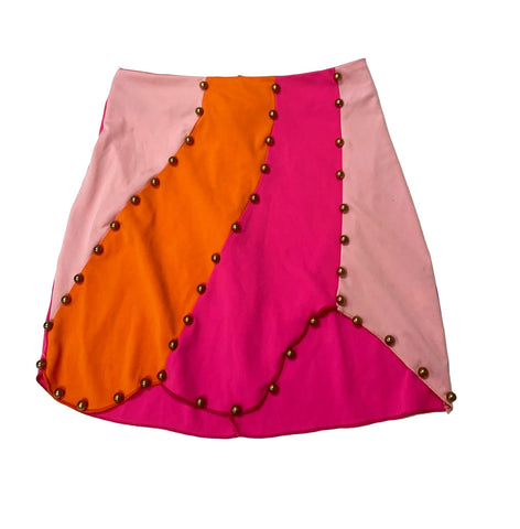 Colorful Studded Skirt