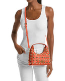 Michael Kors Hollis Peppled Leather Studded Bag. NWT-Preowned