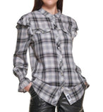 DKNY Flannel Blouse