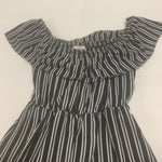 Striped Off The Shoulder Dress