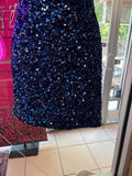 Royal Blue Sequin Embellished Dress