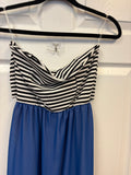 Striped Sleeveless Maxi Dress