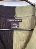 Camo Patterned Colorblock Sweater
