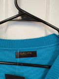 Blue zebra Patterned Sweater