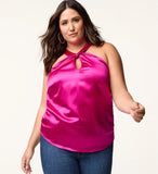 Fuschia Sleeveless Blouse