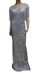 Silver Fringe Gown