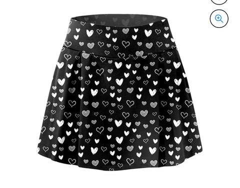 Heart Patterned Skirt