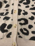 Daily Ritual Cheetah Patterned Cardigan Sweater