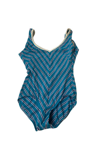 Vintage Multicolored Striped Bathing Suit