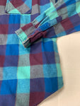 Vintage Multicolored Plaid Patterned Top