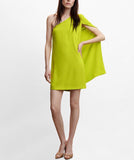 Neon Green Cape Dress