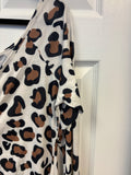 Cheetah Style Ruched Detail Dress