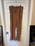 Tan Rhinestone Embellished Pants Outfit
