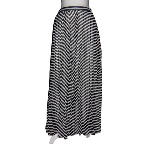 WD.NY Striped Pleated Skirt