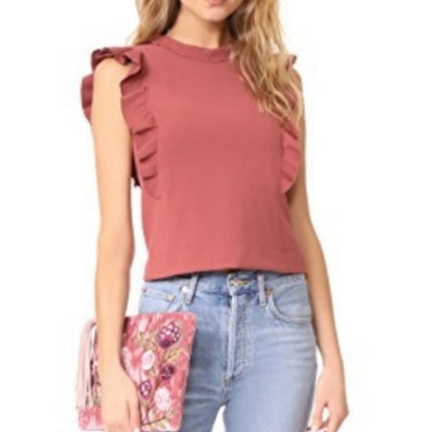 Ruffled Sleeve Blouse