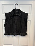 Jewel Embellished Collared Blouse