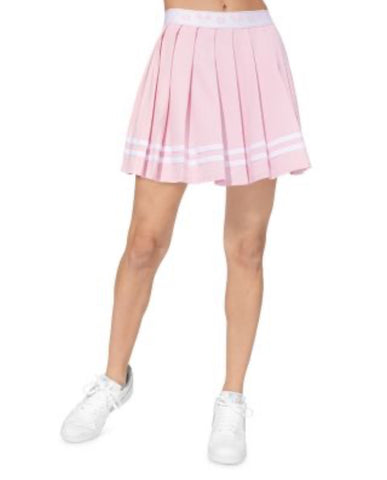 Rose Pink Pleated School Girl Style Skirt