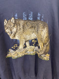 Vintage Wolf Graphic Sweatshirt