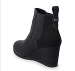 Preowned-Tom's Bailey Wedge Heel Booties